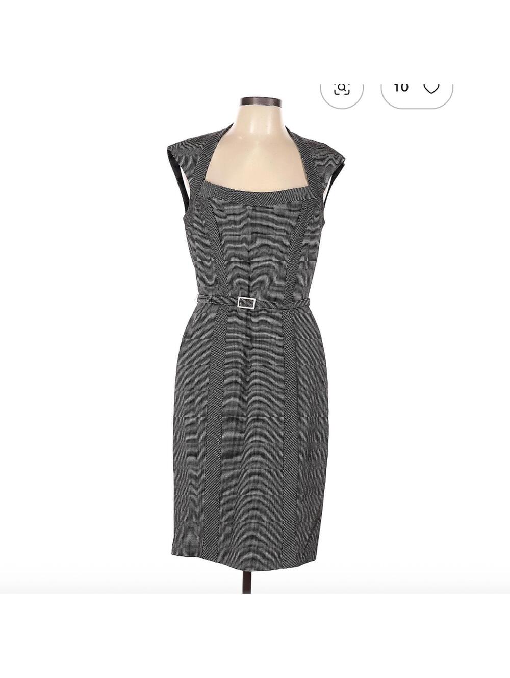 White House Black Market Women's Size 10 Black Casual Dress